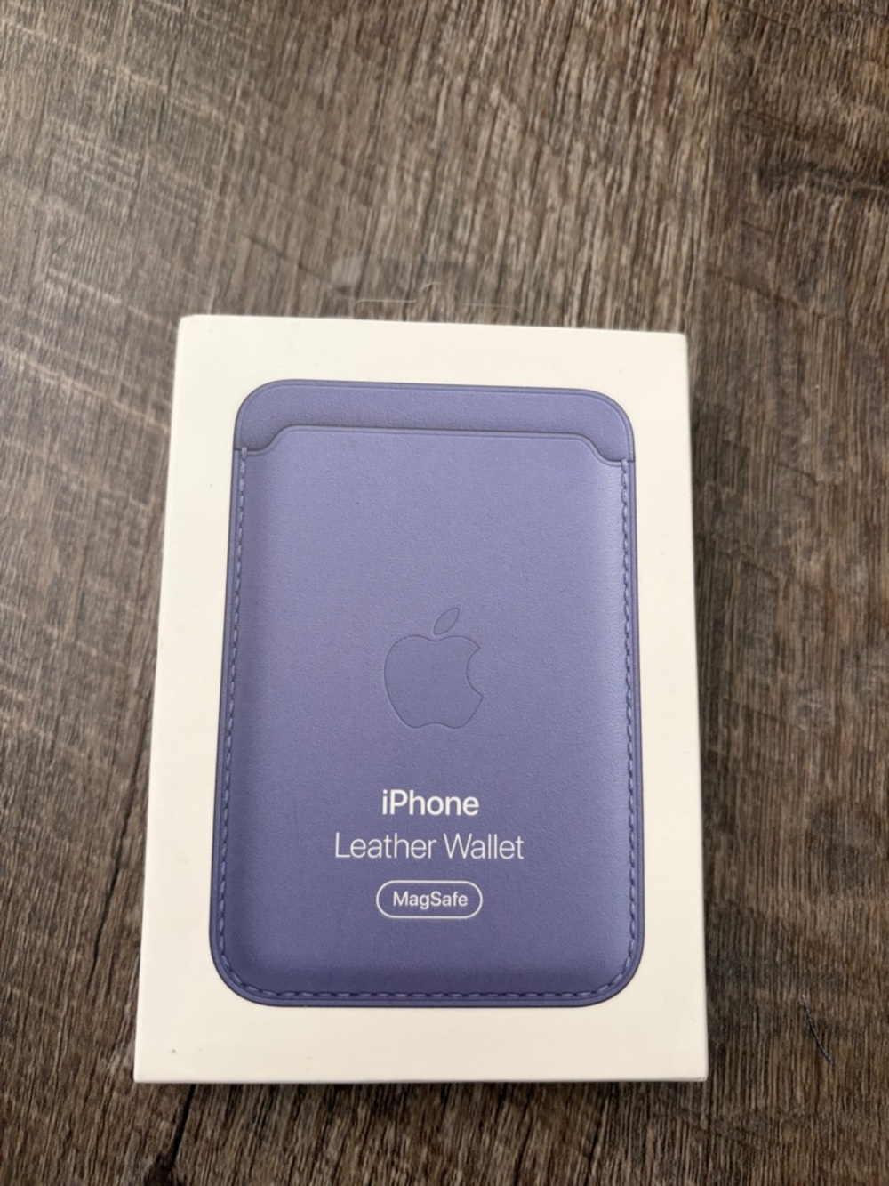 NIB- Apple iPhone Leather Wallet MagSafe - Purple Wisteria